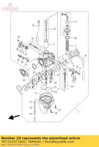 yamaha 5PC141071800 naaldventiel set - Onderkant