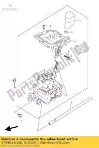 Suzuki 5794031G00 couvercle assy, ??t / m - La partie au fond