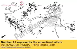 Ici, vous pouvez commander le caoutchouc, pare-chaleur auprès de Honda , avec le numéro de pièce 19126MGZJ00: