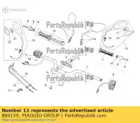 886159, Piaggio Group, dispositivo de partida e parada do motor moto-guzzi stelvio zgulze00, zgulzg00, zgulzu01 1200 2008 2009 2011 2016 2017, Novo