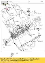 Here you can order the joint zr1000-a1 from Kawasaki, with part number 590710014: