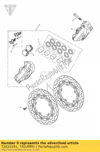 triumph T2020391 bolt, skt, m10x1.25x56, slv - Bottom side