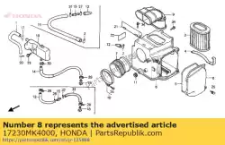 Aquí puede pedir caso comp., aire / c. De Honda , con el número de pieza 17230MK4000: