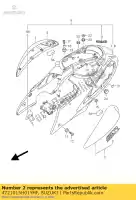 4721015H01YHF, Suzuki, moldura da capa lh suzuki gsx 1300 2008, Novo