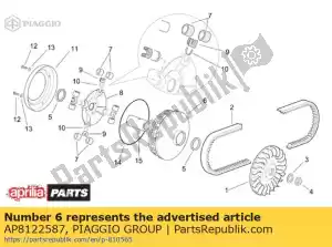 Piaggio Group AP8122587 zespó? ko?a pasowego ... jazdy - Dół