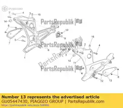 Here you can order the lh protection from Piaggio Group, with part number GU05447430: