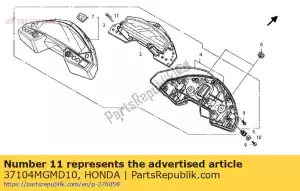 Honda 37104MGMD10 haste, extensão do interruptor - Lado inferior