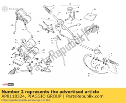 Aprilia AP8118324, Mezzo manubrio sinistro, OEM: Aprilia AP8118324