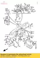 26H821160000, Yamaha, wire, minus lead yamaha xvz xvztd venture royal 1300 12 13, New