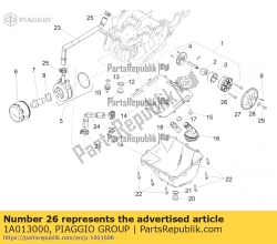 Aprilia 1A013000, Vite esagonale flangiata, OEM: Aprilia 1A013000