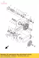 5GJ176490000, Yamaha, entretoise yamaha xp xp500, 5gj1, 115gj-300e6 xp500, 5gj5, 1a5gj-300e6 xp500, 5gj9, 1b5gj-300e4 xp500, 5vu1, 1c5vu-300e2 500 2001 2002 2003 2004 2005 2006 2007 2008 2009 2010 2011, Nouveau