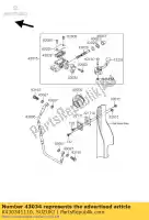 K430341110, Suzuki, houder rem suzuki rm z250 250 , Nieuw