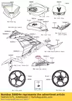 560541575, Kawasaki, mark, lwr cowl., kawasaki kawasaki ninja ex krt edition b a  300 abs ex300 300se , Nuovo