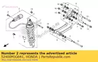 52400MJG641, Honda, cushion assy,rear honda gl goldwing bagger f6 b  a gl1800b 1800 , New