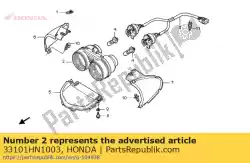 Here you can order the headlight unit from Honda, with part number 33101HN1003: