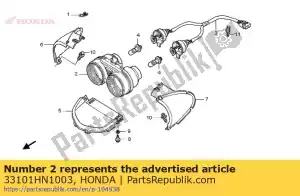 honda 33101HN1003 headlight unit - Bottom side