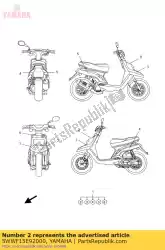 Here you can order the graphic 2 from Yamaha, with part number 5WWF15E92000: