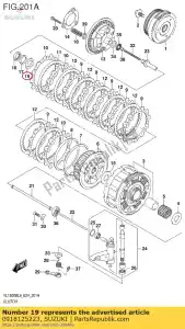 suzuki 0918125223 shim - Bottom side