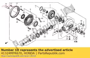 Honda 41324MFR670 placa, proteção contra poeira - Lado inferior