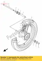 5EL251110000, Yamaha, hub, front yamaha xvs 1100 1999 2000 2001 2002 2003 2005 2006, New