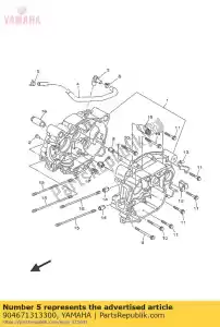 yamaha 904671313300 clip (3 yx) - La partie au fond