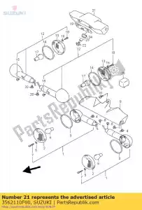 Suzuki 3562110F00 rester, rr tours - La partie au fond