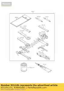 kawasaki 921101131 tool-wrench,box,12mm kl650-a1 - Bottom side