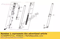 51400MY5731, Honda, garfo assy, ??r frente honda cb  twin x cb500 500 , Novo