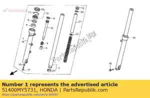 Honda 51400MY5731 garfo assy, ??r frente - Lado inferior