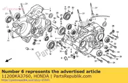 Here you can order the case comp,crank from Honda, with part number 11200KA3760: