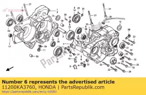 Honda 11200KA3760 case comp,crank - Bottom side