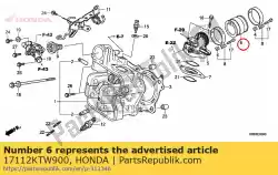 Qui puoi ordinare nessuna descrizione disponibile da Honda , con numero parte 17112KTW900: