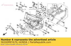 Qui puoi ordinare rr frame body com da Honda , con numero parte 50200MEY670: