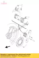 5VKW00450000, Yamaha, Remblok voor yamaha xt 660 2004 2005 2006 2007 2008 2009 2010 2011 2014, Nuovo