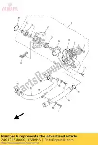 yamaha 20S124500000 arbre de turbine - La partie au fond