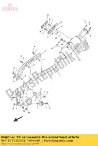 yamaha 5HP1479J0000 cubierta 2 - Lado inferior