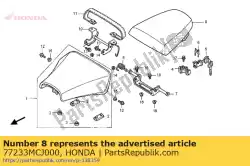 Aqui você pode pedir o mola, abridor de assento traseiro em Honda , com o número da peça 77233MCJ000: