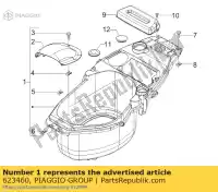 623460, Piaggio Group, helm compartiment piaggio fly zip 50 125 150 2004 2005 2006 2007 2009 2011, Nieuw