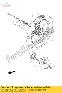 yamaha 944141400200 jante (1.40-14) - La partie au fond