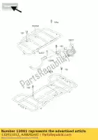 130911812, Kawasaki, supporto, pala kawasaki klf300 4x4 300 , Nuovo