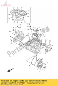 yamaha 1WDE54620000 uszczelka, skrzynia korbowa - Dół