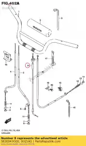 suzuki 5830043G00 cable assy,thro - Bottom side