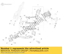 B045418, Piaggio Group, tylny cylinder g?ówny aprilia  caponord zd4vk000, zd4vka, zd4vk001, zd4vka01 zd4vkb000, zd4vkb001, zd4vkb003, zd4vkb00x, zd4vkb009 zd4vku00 1200 2013 2014 2015 2016 2017, Nowy