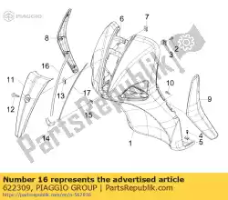 inpakken van Piaggio Group, met onderdeel nummer 622309, bestel je hier online: