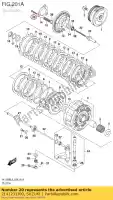 2141231J00, Suzuki, parafuso, mola de embreagem suzuki  dl vl 1000 1500 2014 2015 2016 2017 2018 2019, Novo