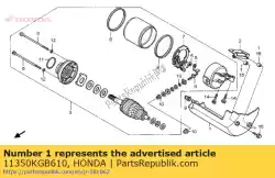 Here you can order the cover comp,starte from Honda, with part number 11350KGB610: