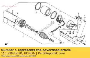 Honda 11350KGB610 cover comp,starte - Bottom side