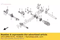 24310MK7670, Honda, placa, rodamiento de tambor de cambio honda vt shadow c ace c2 aero c3 pc pacific coast  vt1100c pc800 vt1100c2 vt1100c3 1100 800 , Nuevo