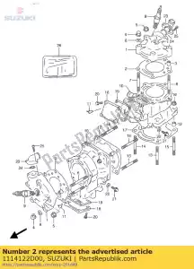 suzuki 1114122D00 pakking, cilinder - Onderkant