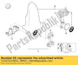 haak van BMW, met onderdeel nummer 71607653892, bestel je hier online: